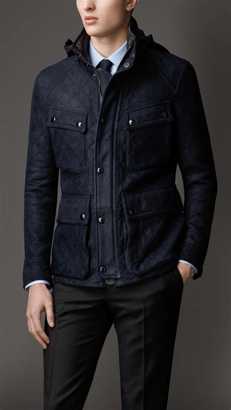 burberry lydbury suede jacket|burberry quilted jacket.